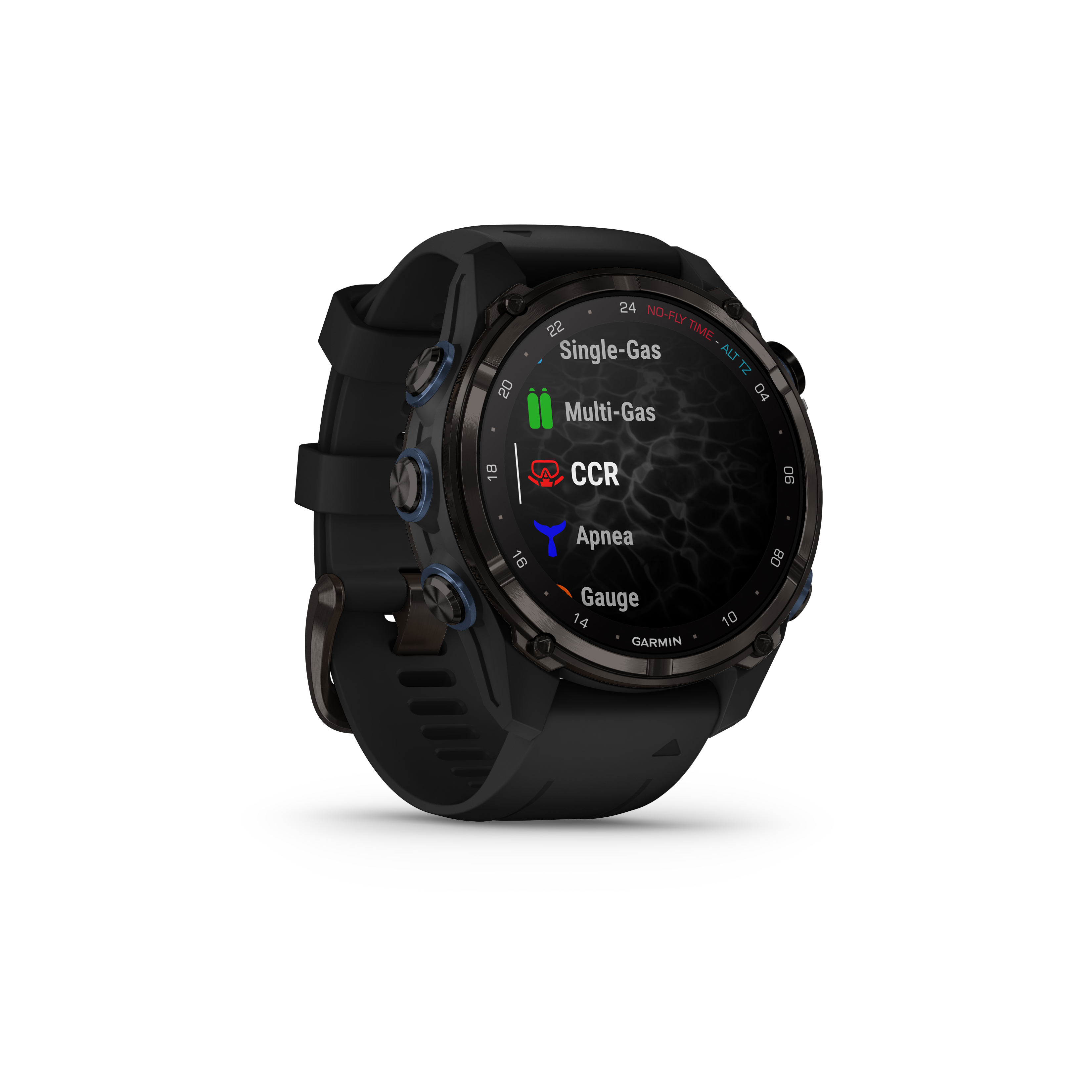 GARMIN Descent™ Mk3i – 43 mm, Carbon Gray DLC Titanium with Black Silicone Band