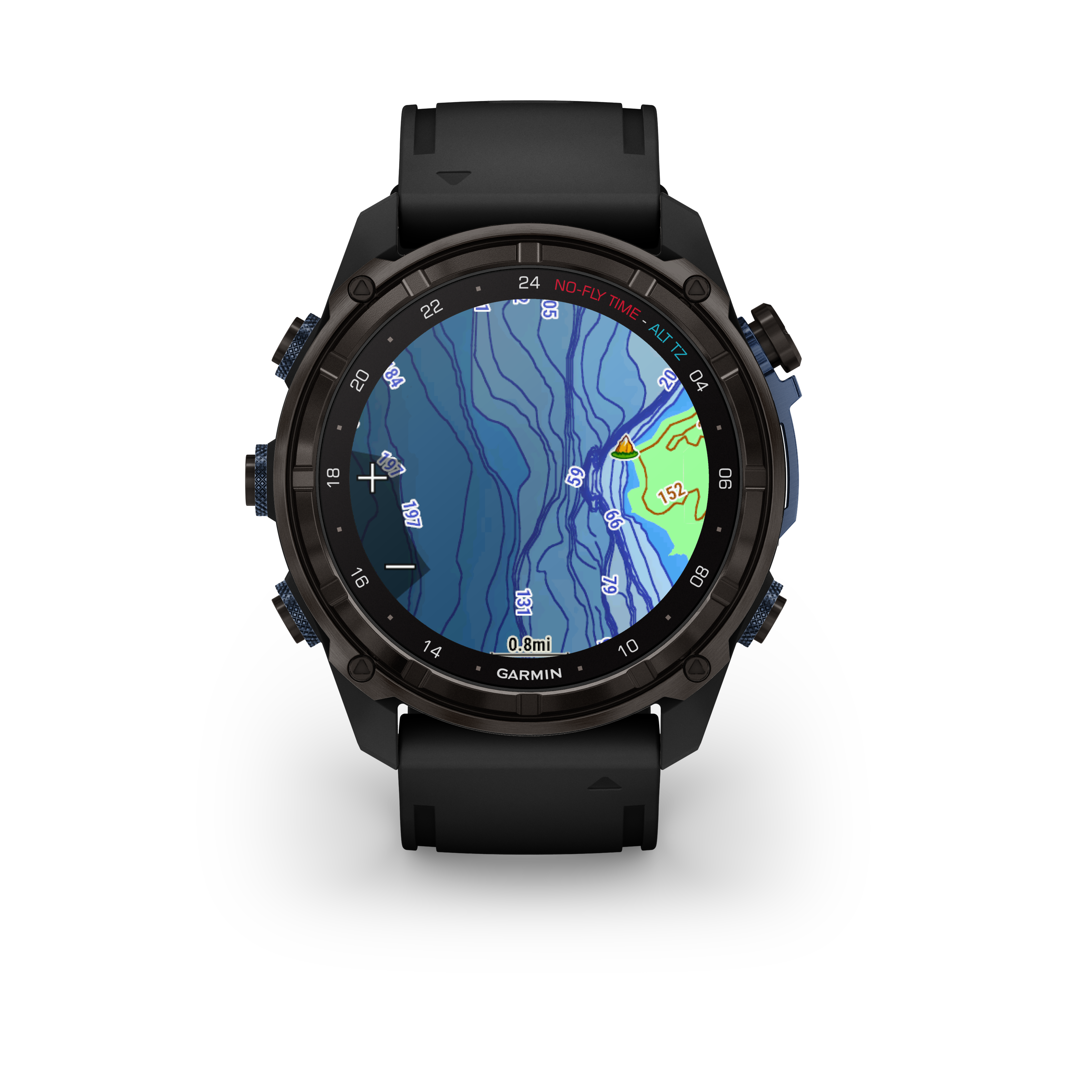 GARMIN Descent™ Mk3i – 51 mm, Carbon Gray DLC Titanium with Black Silicone Band