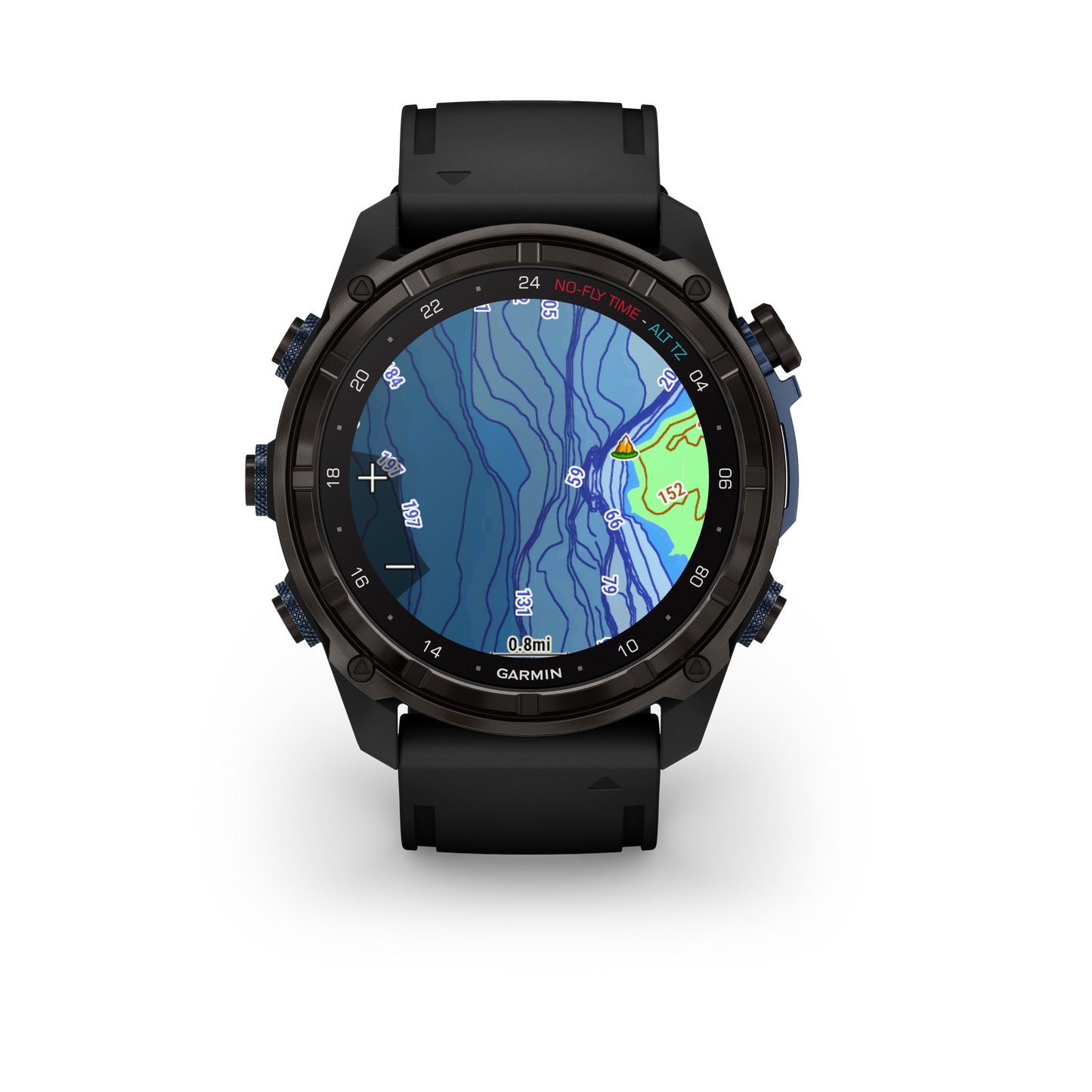 GARMIN Descent™ Mk3i – 51 mm, Carbon Gray DLC Titanium with Black Silicone Band