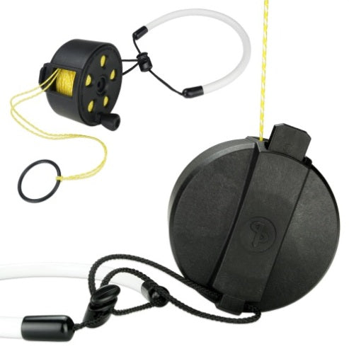 45m Ratcheted Pocket Reel| AP Diving | Silent Diving | Scuba Rebreather