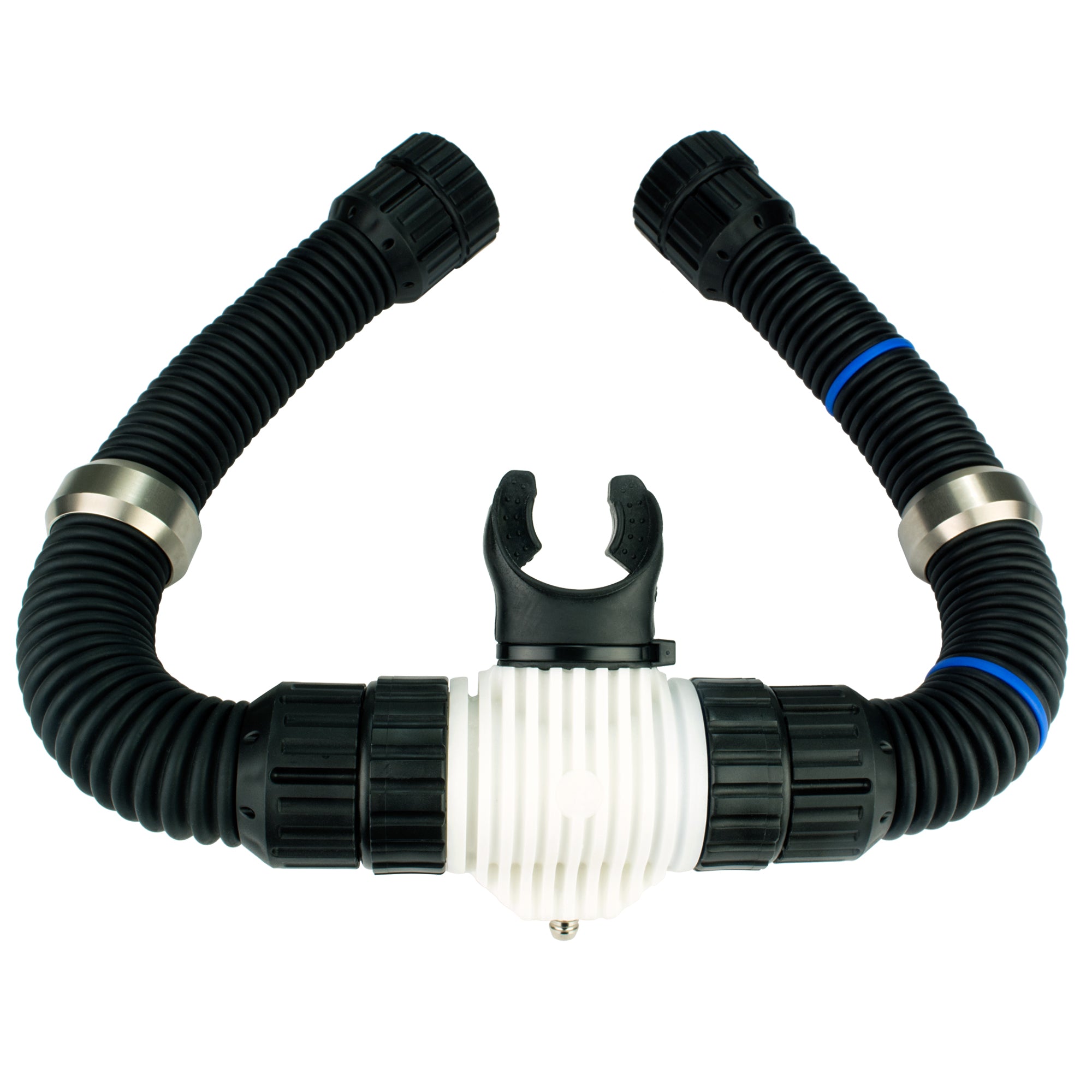 REBREATHER MOUTHPIECE (DSV) WITH CONVOLUTED HOSES