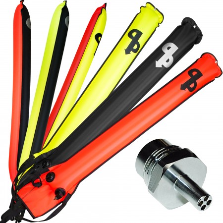 AP SELF-SEALING SMB MARKER BUOY WITH EASIFIL ADAPTOR| AP Diving | Silent Diving | Scuba Rebreather