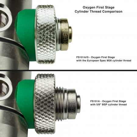 OXYGEN FIRST STAGE - FS101A| AP Diving | Silent Diving | Scuba Rebreather