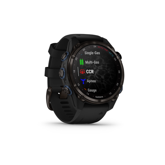GARMIN Descent™ Mk3i – 43 mm, Carbon Gray DLC Titanium with Black Silicone Band
