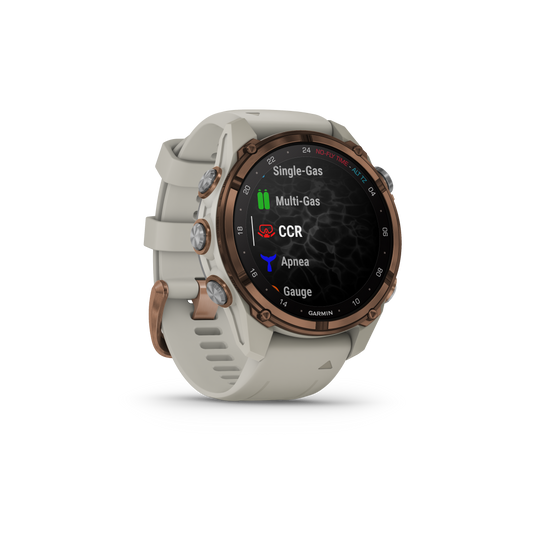 GARMIN Descent™ Mk3i – 43 mm, Bronze PVD Titanium with French Gray Silicone Band