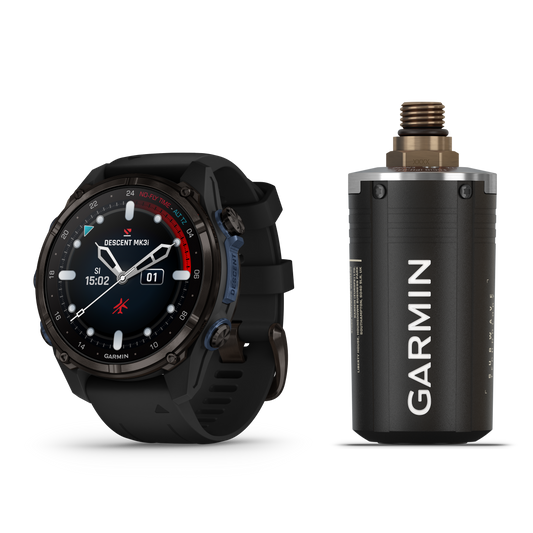 GARMIN Descent™ Mk3i – 43 mm, Carbon Gray DLC Titanium with Black Silicone Band