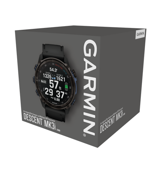 GARMIN Descent™ Mk3i – 51 mm, Carbon Gray DLC Titanium with Black Silicone Band