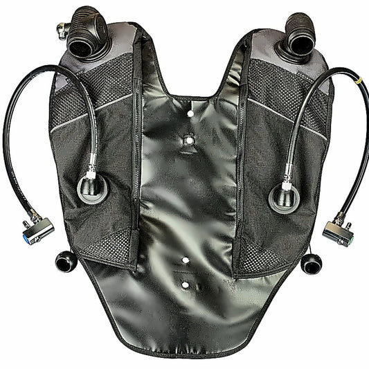 AP Diving back-mounted counterlung assembly containing the EV01/02BM inhale inner bag