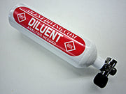 2 L Diluent Cylinder with valve| AP Diving | Silent Diving | Scuba Rebreather