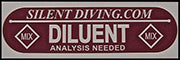 SD Diluent Tank Decal| AP Diving | Silent Diving | Scuba Rebreather