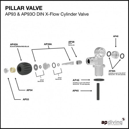 AP46 - VALVE TO CYLINDER O RING| AP Diving | Silent Diving | Scuba Rebreather