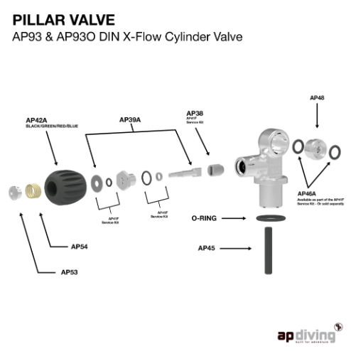 Cylinder Valve Handwheel Tool| AP Diving | Silent Diving | Scuba Rebreather