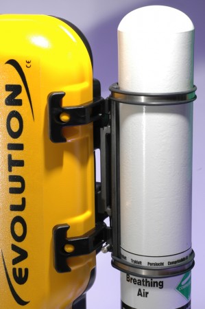 OFF-BOARD CYLINDER BRACKET & BAND SET (100MM)| AP Diving | Silent Diving | Scuba Rebreather