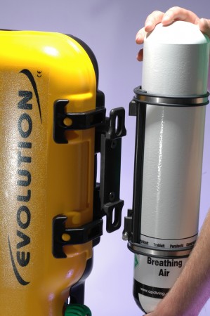 OFF-BOARD CYLINDER BRACKET & BAND SET (100MM)| AP Diving | Silent Diving | Scuba Rebreather