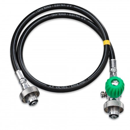 OXYGEN DECANTING HOSE (SCUBA TO SCUBA)| AP Diving | Silent Diving | Scuba Rebreather