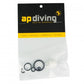 Mini-Cylinder Valve Service Kit (A-Clamp)| AP Diving | Silent Diving | Scuba Rebreather