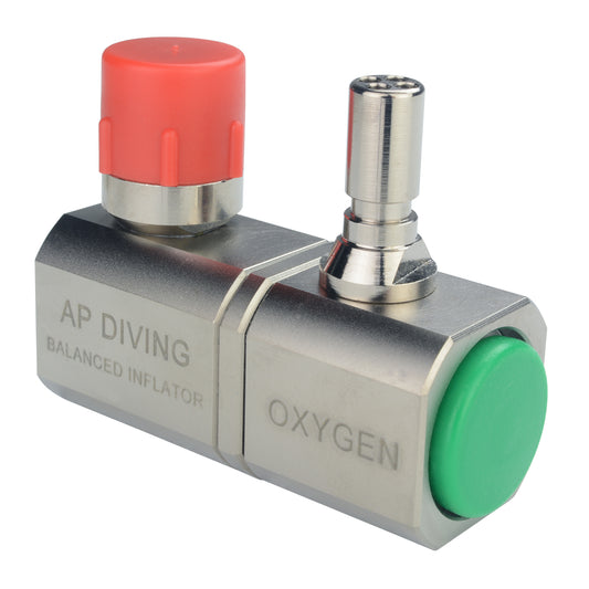 RBV07A/35S - Oxygen Swivel Inflator - Single| AP Diving | Silent Diving | Scuba Rebreather